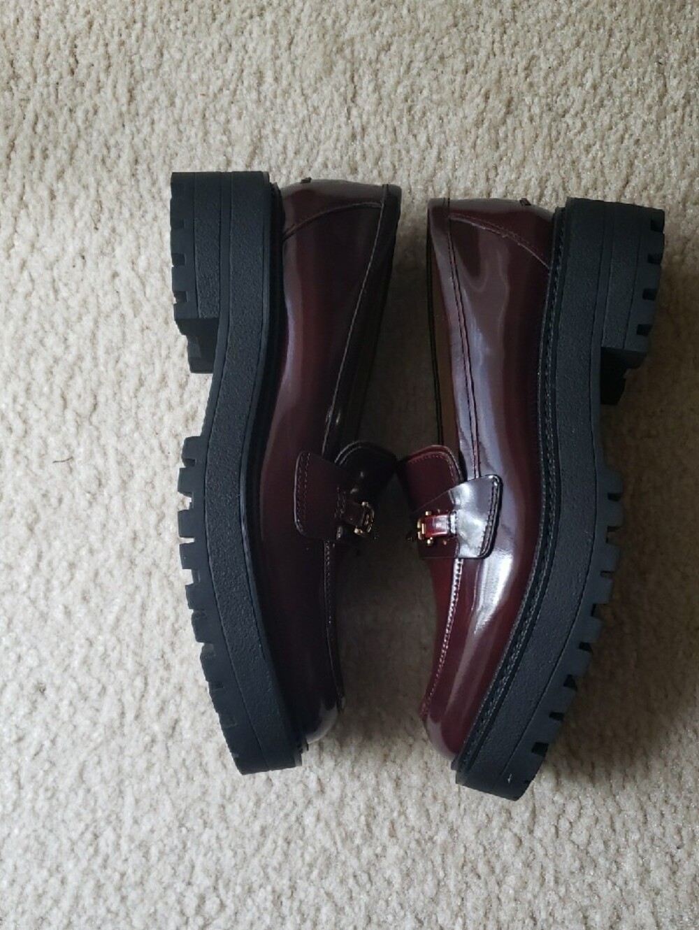 Sam Edelman Lea Loafer Size 7.5 Dark Merlot. New W/O Box - Picture 5 of 7